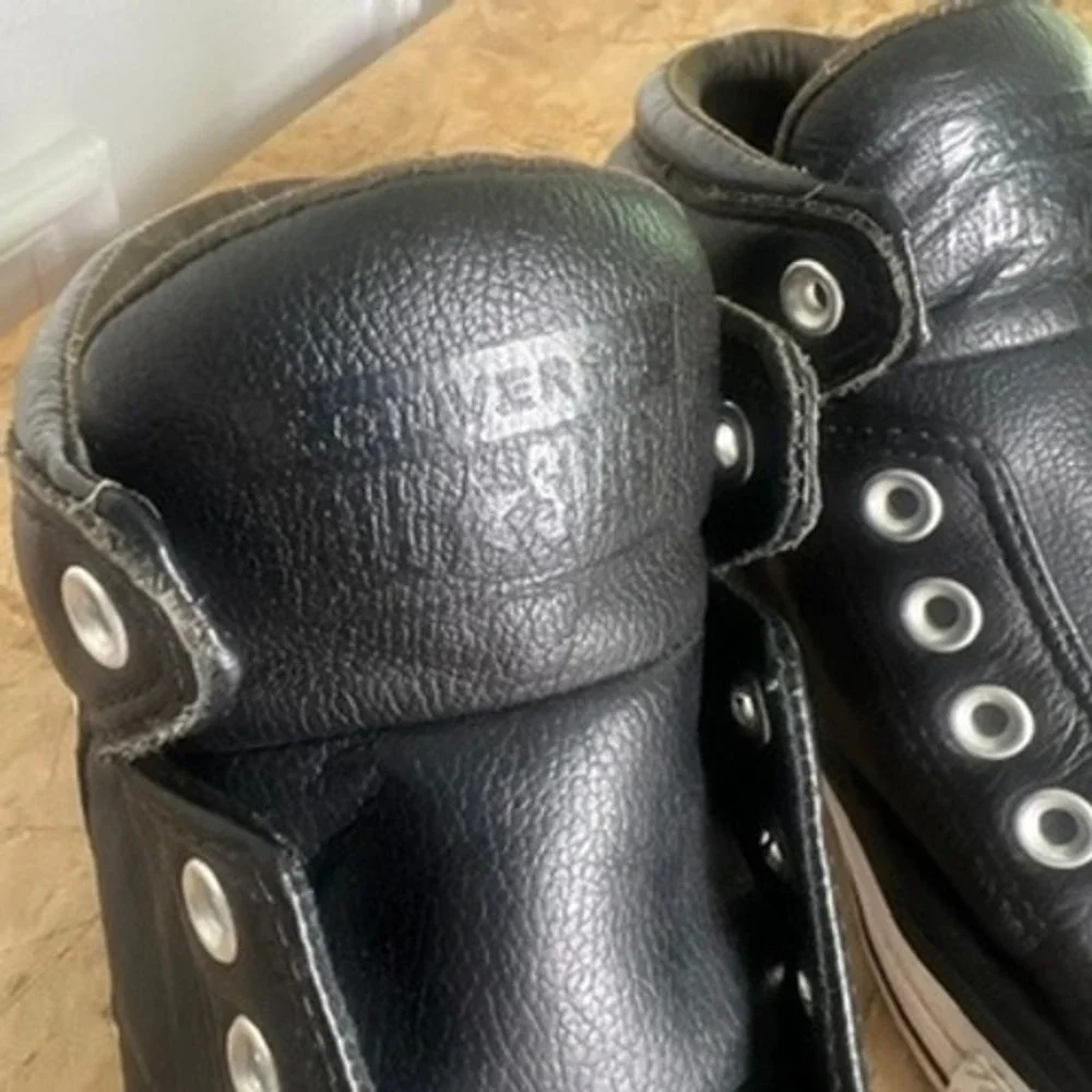 Converse Chuck Taylor All Star Madison 7.5M 9.5W Mid Leather Black Streetwear - Picture 2 of 10